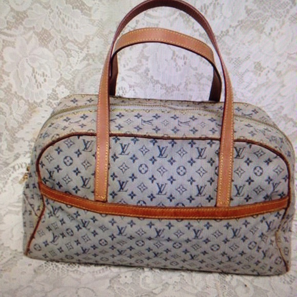 Louis Vuitton Marie Mini White-Blue Denim Handbag - Picture 11 of 15